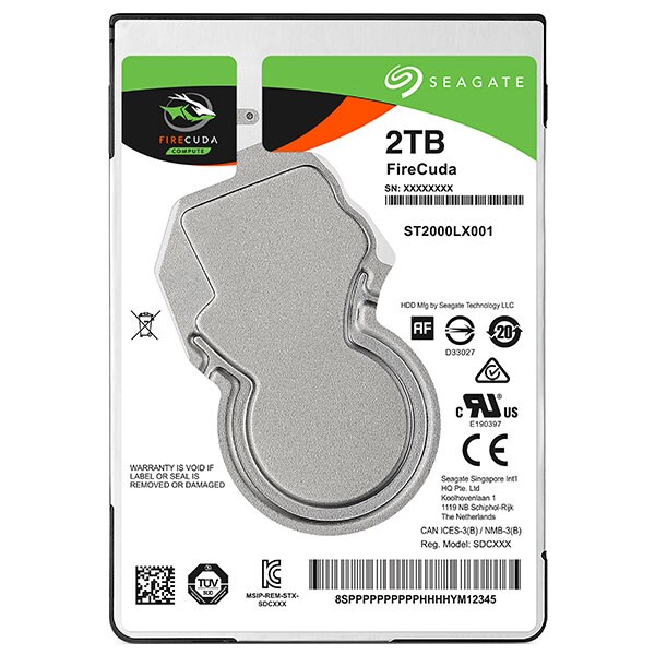 Solid State Hybrid Drive (SSHD) SEAGATE FireCuda 2TB + 8GB cache, 5400RPM, SATA3, 128MB, ST2000LX001
