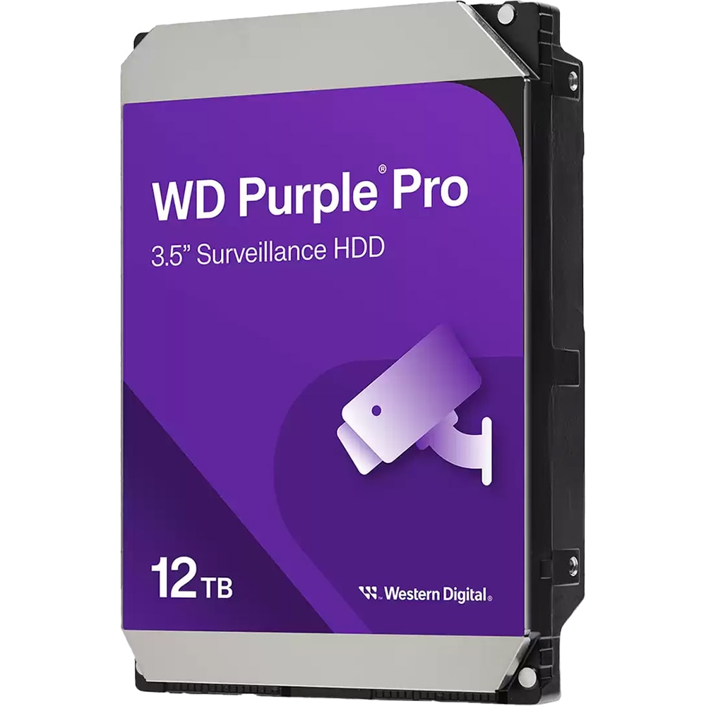 Hard Disk WD Purple Pro Surveillance, 12TB, 7200 RPM, SATA3, 512MB, WD122PURP