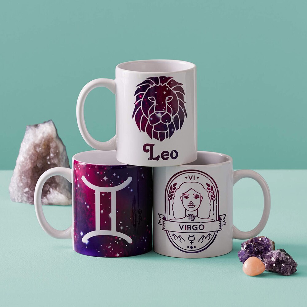 Set cani CRICUT Ceramic Mug Blank, 0.35l, 2 bucati, alb