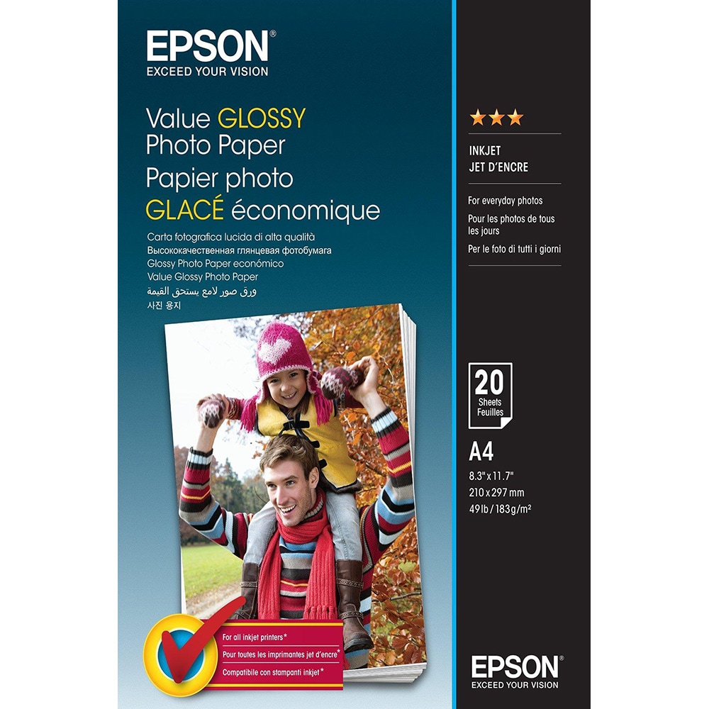 Hartie foto originala EPSON C13S400037, 10x15cm, 20 coli