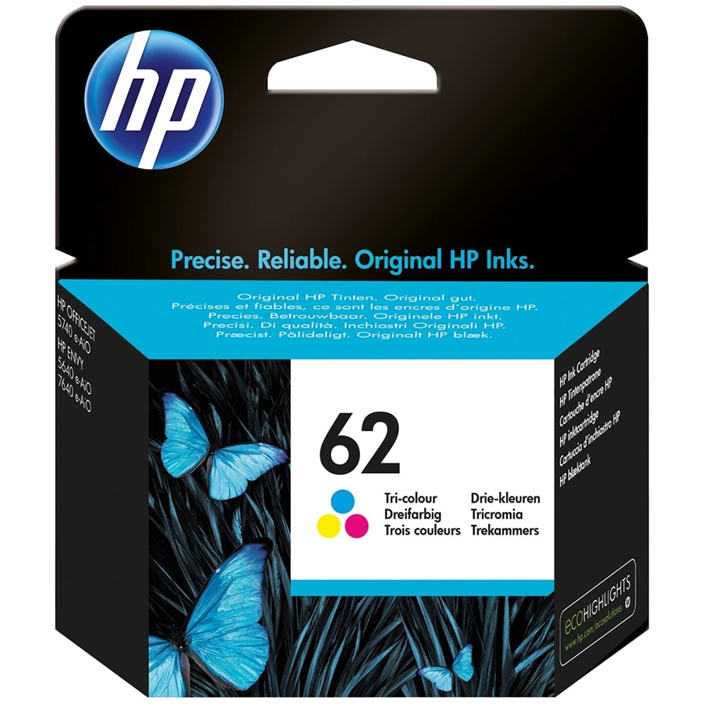 Cartus original HP 62 (C2P06AE), tricolor