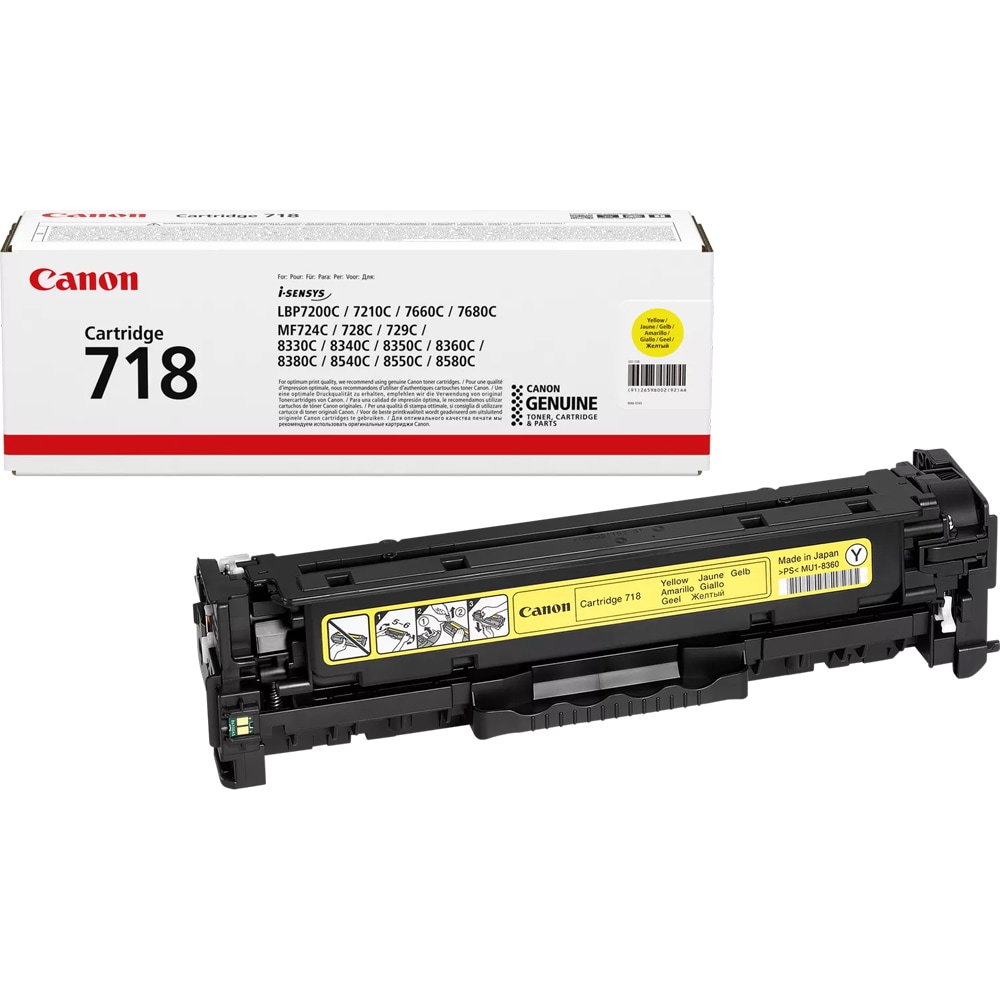 Toner original CANON CRG-718Y, galben