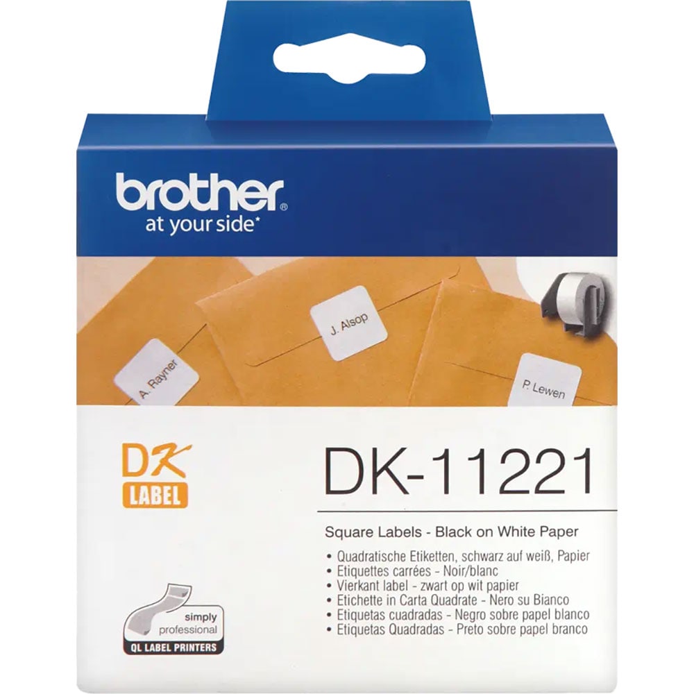 Banda etichete BROTHER DK-11221, 23 x 23 mm
