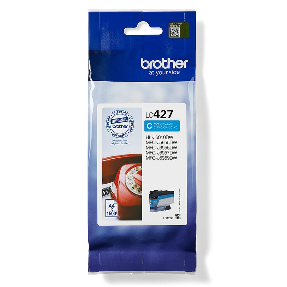 Cartus original BROTHER LC427C, cyan