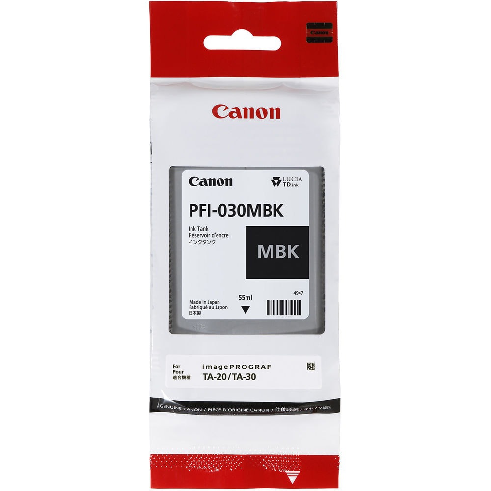 Cartus original CANON PFI-030MBK, negru mat