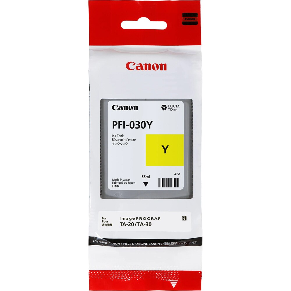 Cartus original CANON PFI-030Y, galben