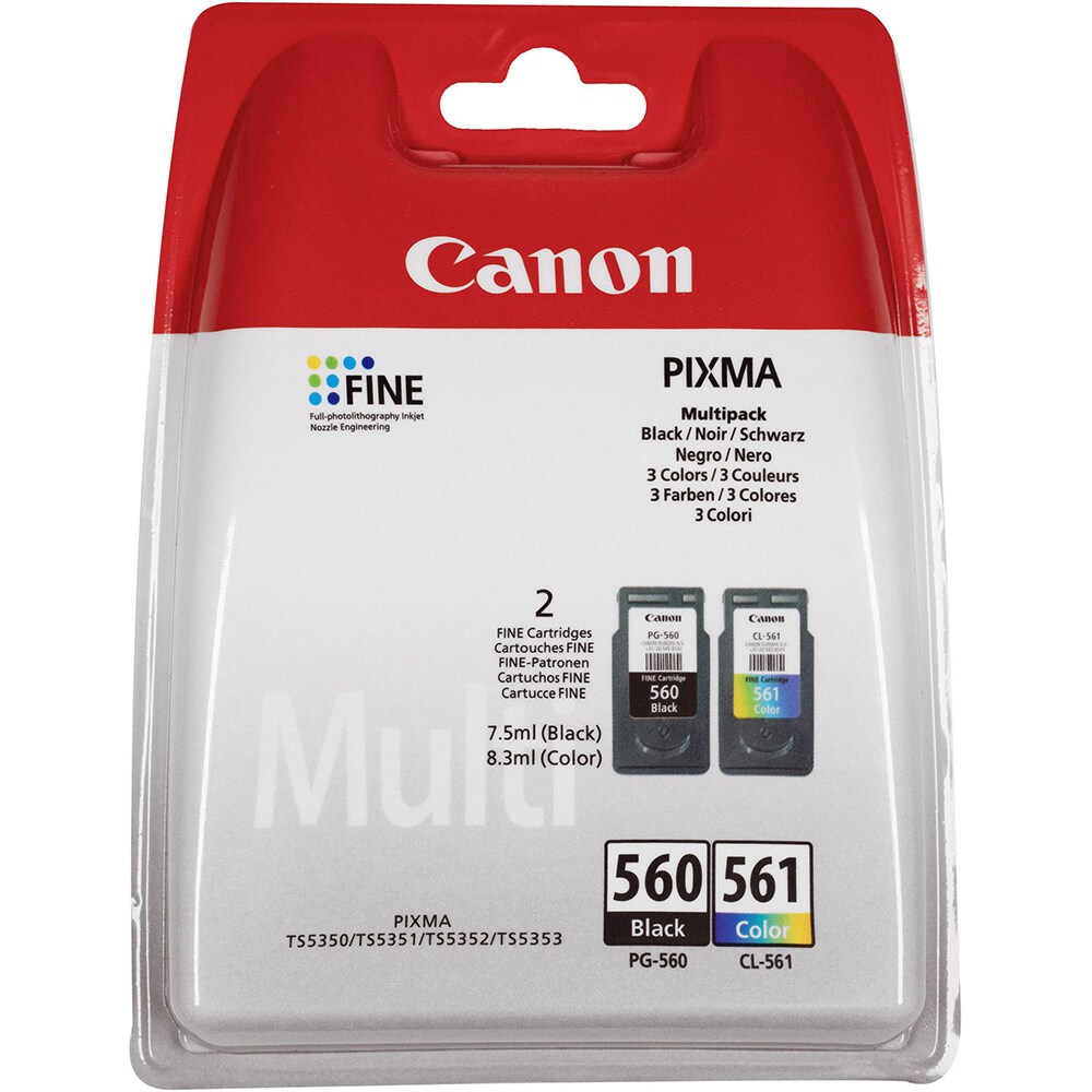 Kit Cartus original CANON PG-560/CL-561, tricolor