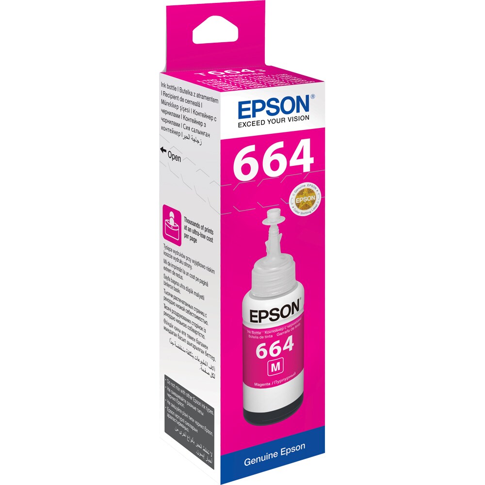 Cerneala originala EPSON T6643, magenta