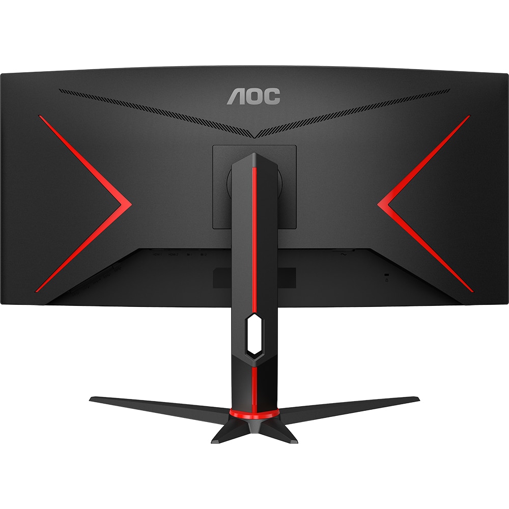 Monitor Gaming curbat LED VA AOC CU34G2XP/BK, 34", WQHD, 180Hz, Adaptive Sync, HDR 400, negru