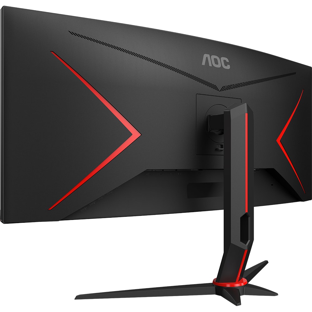 Monitor Gaming curbat LED VA AOC CU34G2XP/BK, 34", WQHD, 180Hz, Adaptive Sync, HDR 400, negru