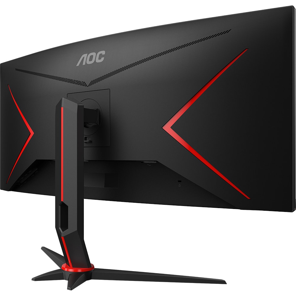 Monitor Gaming curbat LED VA AOC CU34G2XP/BK, 34", WQHD, 180Hz, Adaptive Sync, HDR 400, negru