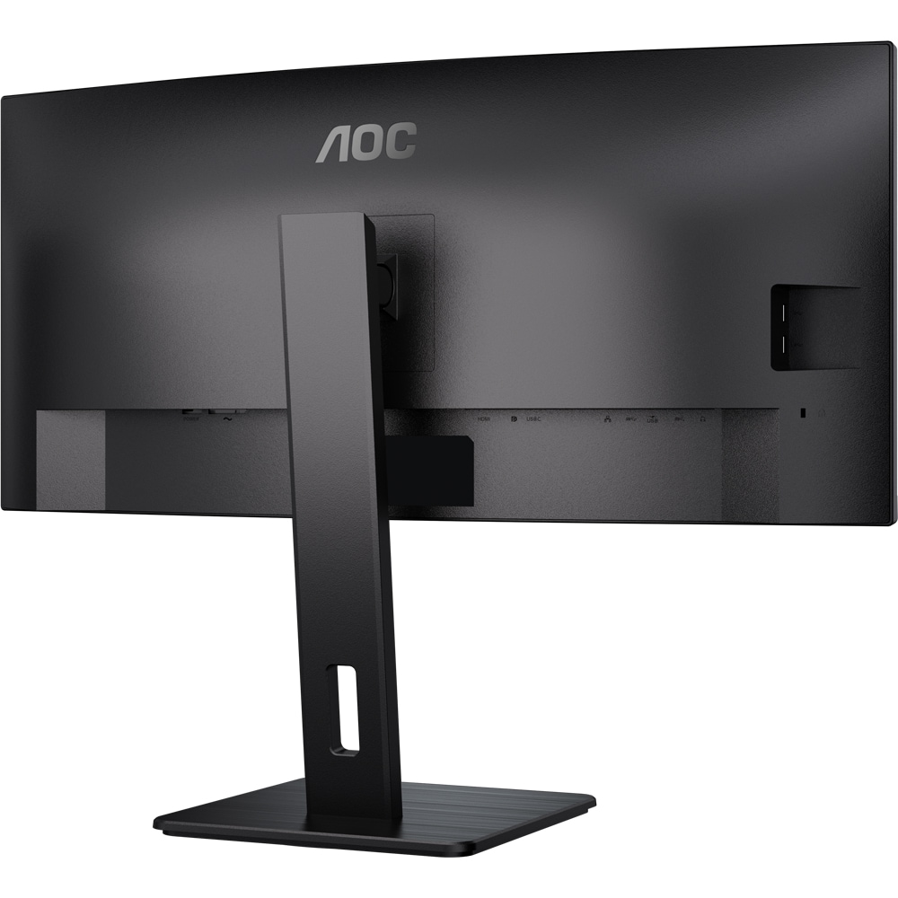 Monitor WLED VA AOC CU34P3CV, 34", WQHD, 100Hz, USB-C, Flicker-Free, negru