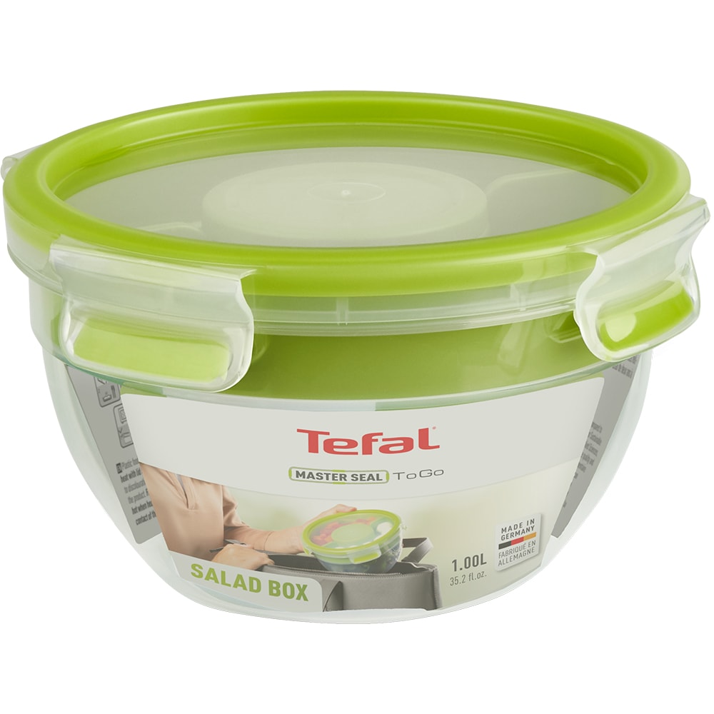 Caserola TEFAL Clip&Micro K3100112, 1l, plastic, verde