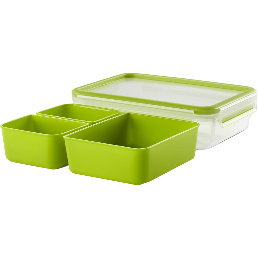 Caserola TEFAL Clip&Micro K3100412, 1.2l, plastic, verde