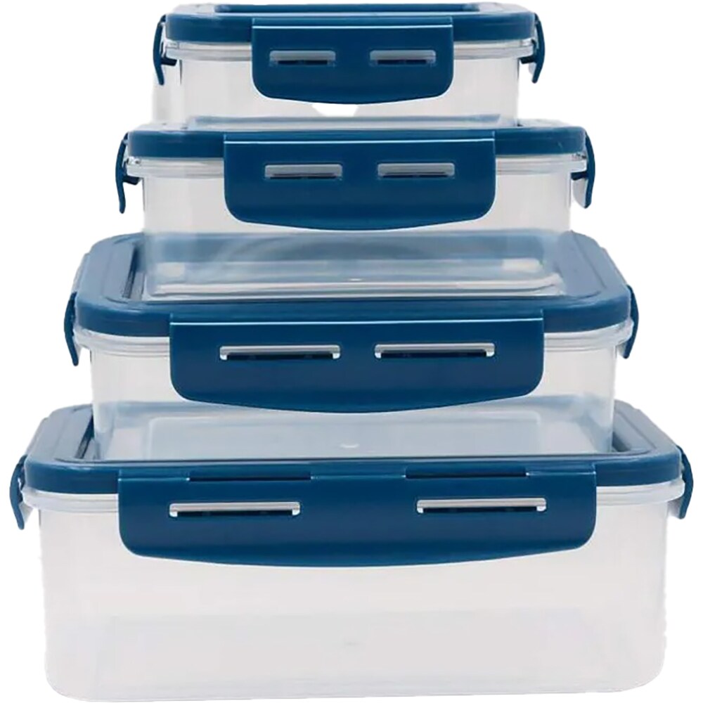Set caserole MEDIASHOP Flex&Fresh Freshness, 4 piese, 0.25-1.6l, plastic, transparent