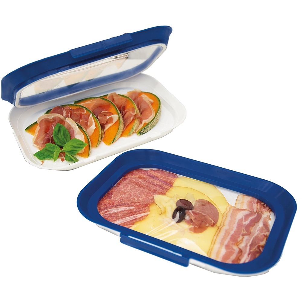 Set caserole MEDIASHOP Livington Flex & Fresh, 2 piese, plastic, albastru