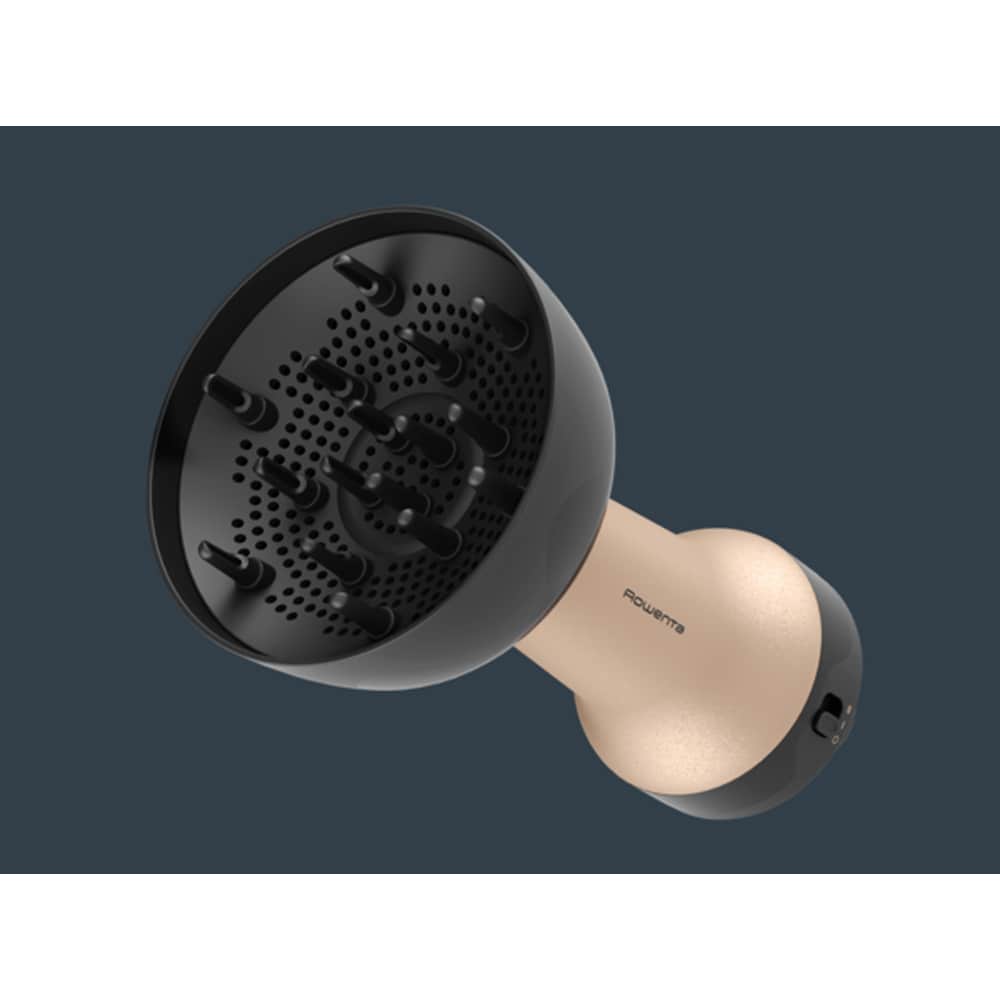 Uscator de par ROWENTA Curl Harmony 3 in 1 CV7D30E0, 700W, 2 viteze, 2 trepte temperatura, auriu