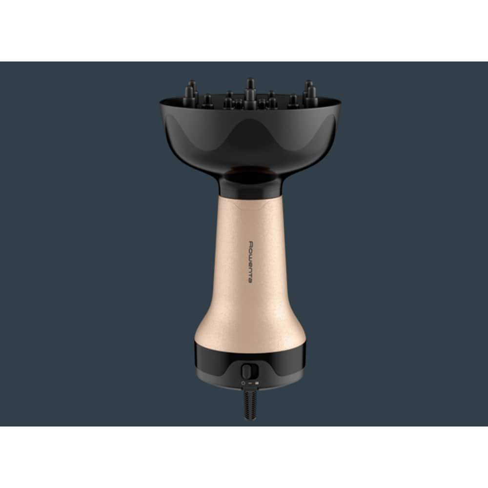 Uscator de par ROWENTA Curl Harmony 3 in 1 CV7D30E0, 700W, 2 viteze, 2 trepte temperatura, auriu