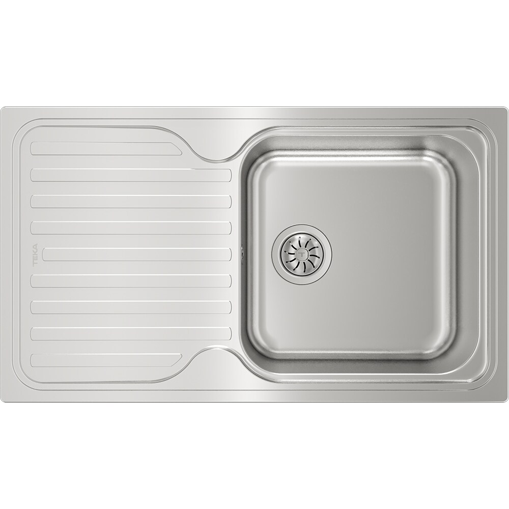 Chiuveta bucatarie TEKA Classic 1B 1D, 1 cuva, picurator reversibil, inox, argintiu