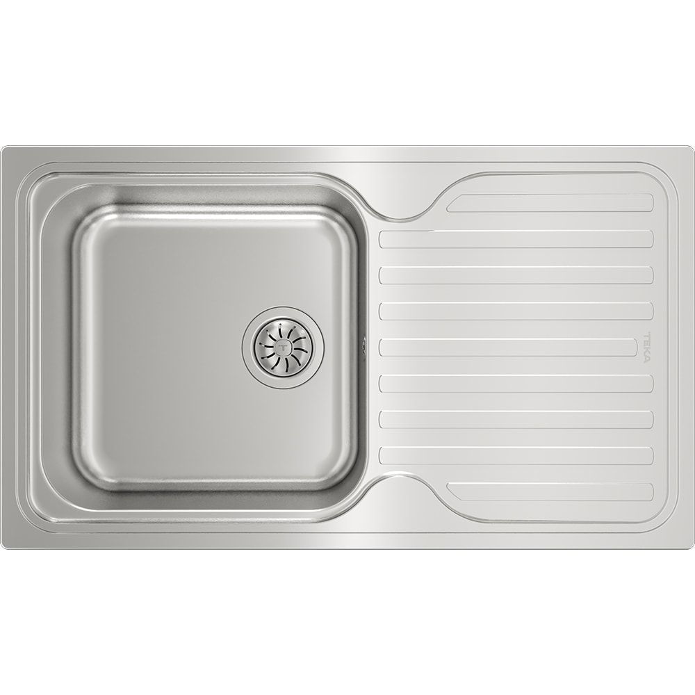 Chiuveta bucatarie TEKA Classic 1B 1D, 1 cuva, picurator reversibil, inox, argintiu