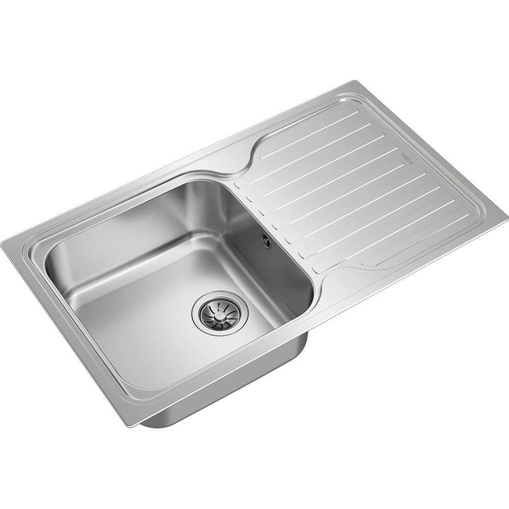 Chiuveta bucatarie TEKA Classic 1B 1D, 1 cuva, picurator reversibil, inox, argintiu