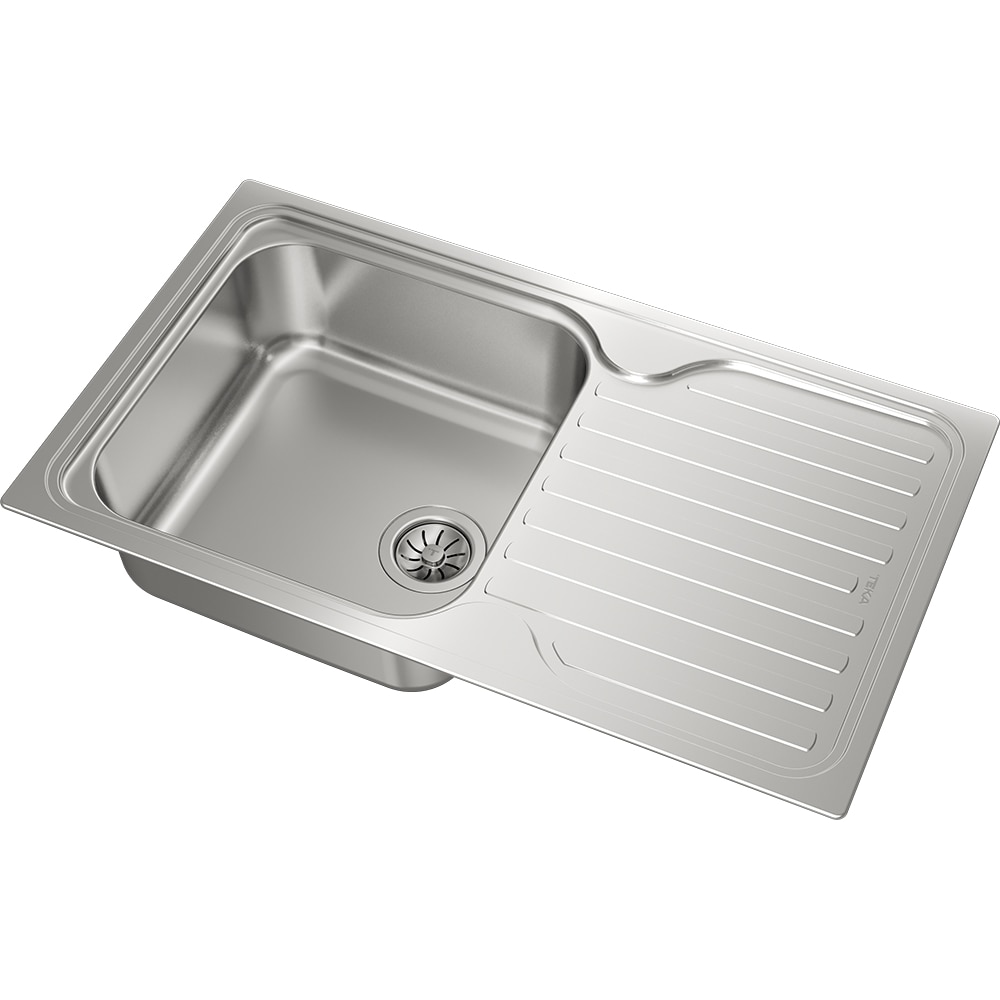 Chiuveta bucatarie TEKA Classic 1B 1D, 1 cuva, picurator reversibil, inox, argintiu