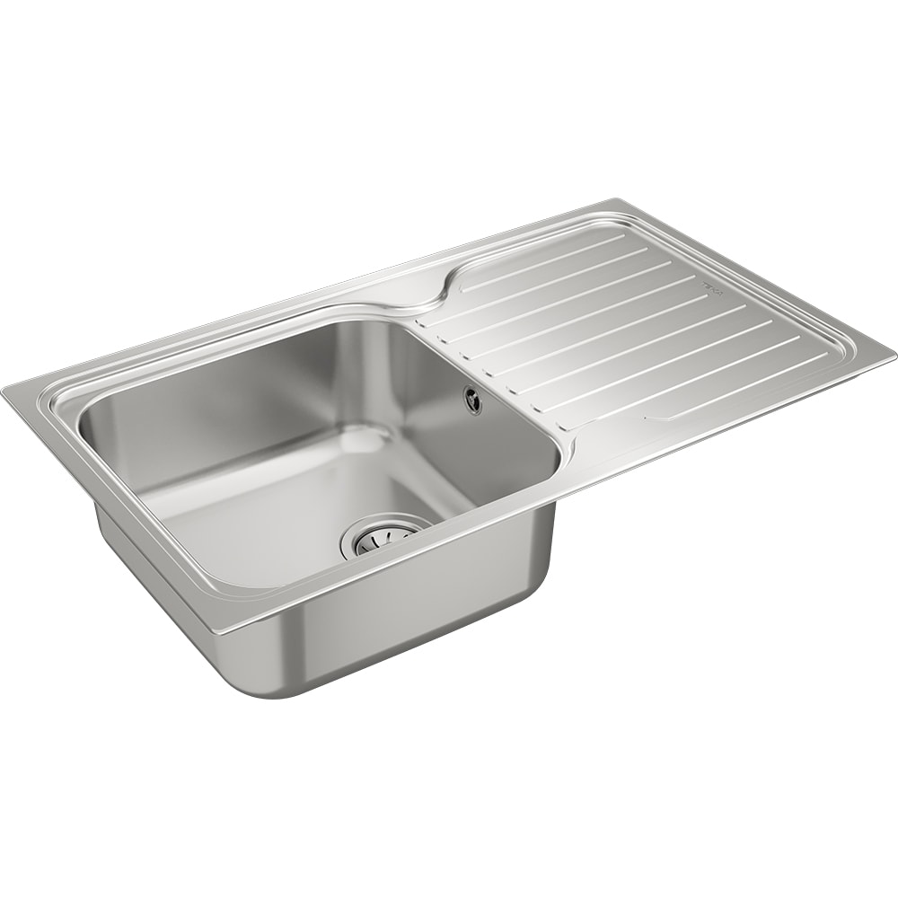 Chiuveta bucatarie TEKA Classic 1B 1D, 1 cuva, picurator reversibil, inox, argintiu