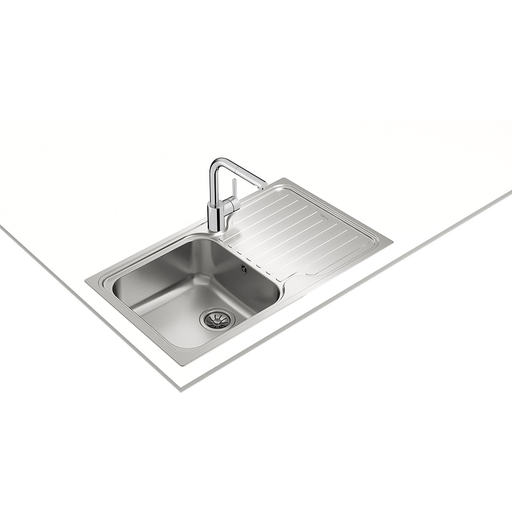 Chiuveta bucatarie TEKA Classic 1B 1D, 1 cuva, picurator reversibil, inox, argintiu