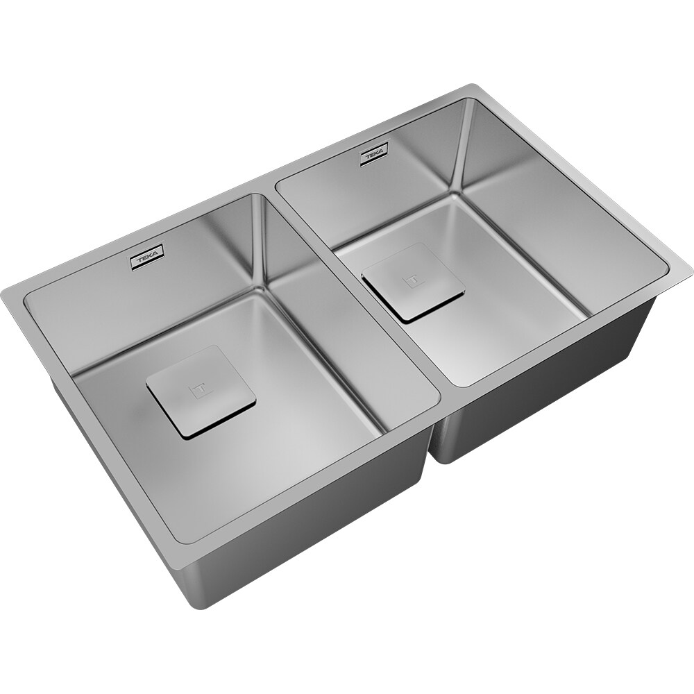 Chiuveta bucatarie TEKA Flexlinea RS15 2B 740, 2 cuve, inox, argintiu