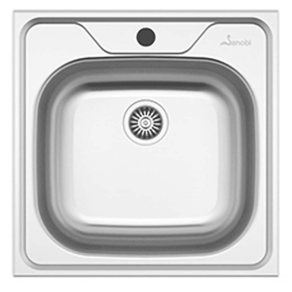 Chiuveta bucatarie SANOBI 2301 BPM, 1 cuva, inox, argintiu