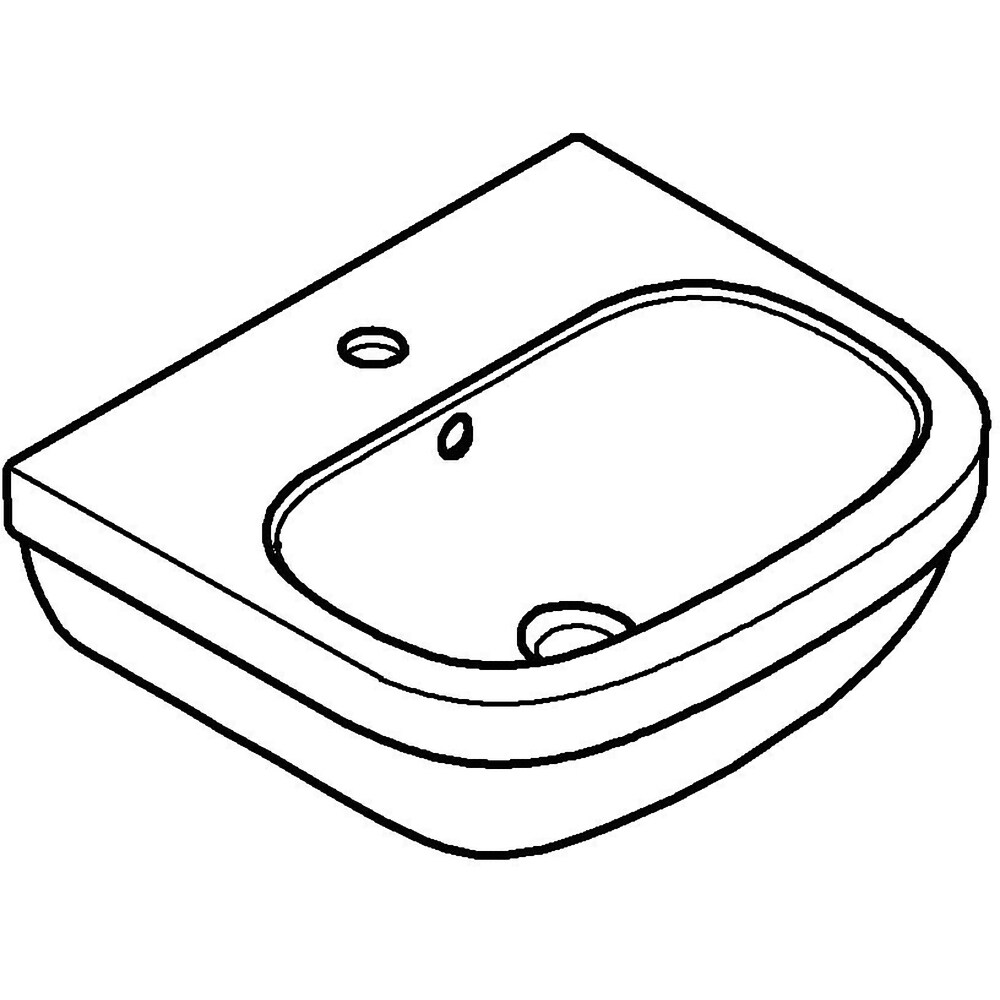 Chiuveta baie GROHE Euro Ceramic 39324000, montare pe perete, 45 x 39.6 cm, alb