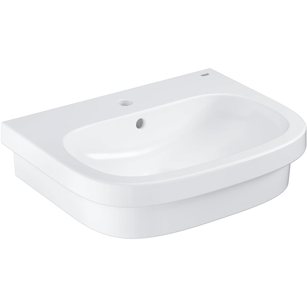 Chiuveta baie GROHE Euro Ceramic 39337000, montare pe perete, 59.6 x 48.3 cm, alb