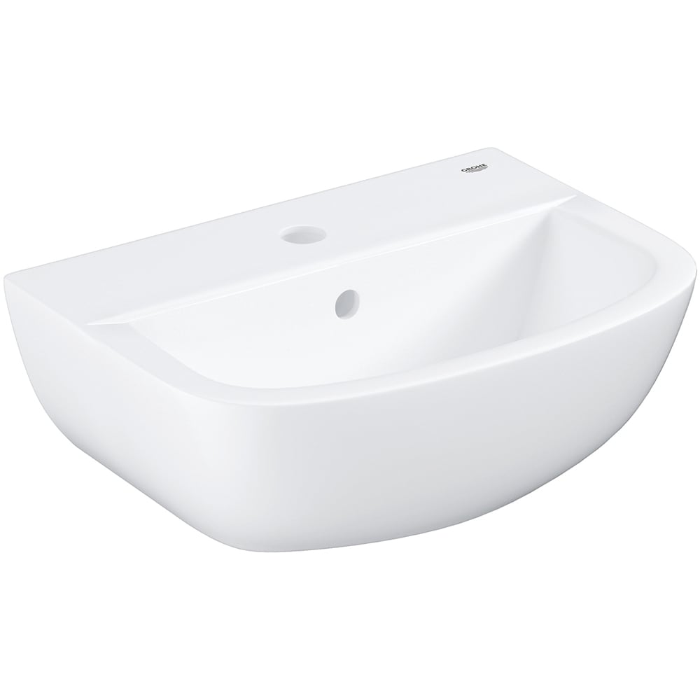 Chiuveta baie GROHE Bau Ceramic 39424000, montare pe perete, 45.4 x 35.4 cm, alb