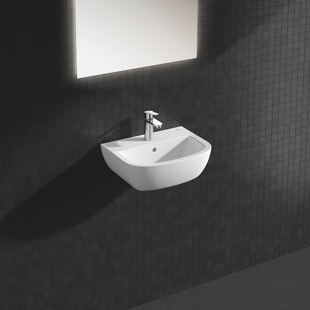 Chiuveta baie GROHE Bau Ceramic 39424000, montare pe perete, 45.4 x 35.4 cm, alb