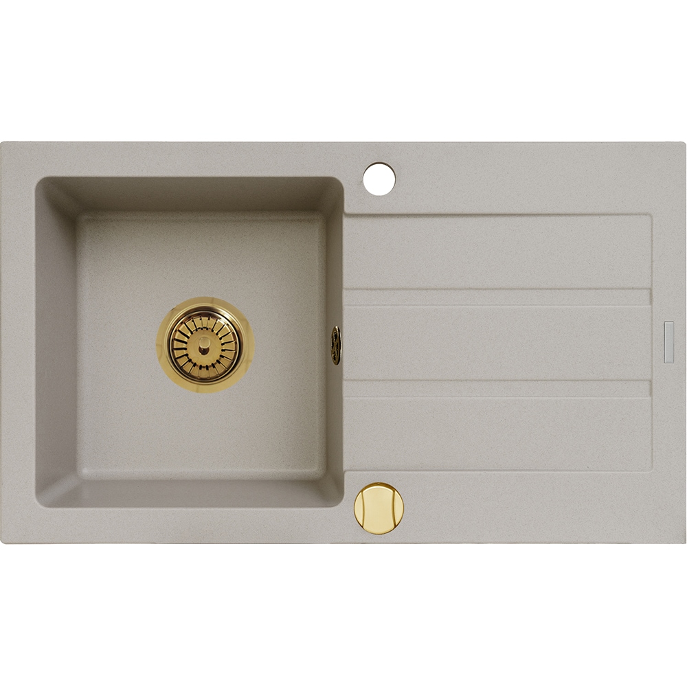 Chiuveta bucatarie PYRAMIS Altexia 79, 1 cuva, picurator reversibil, compozit granit, bej