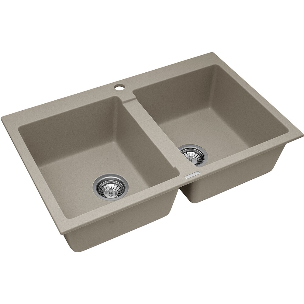 Pachet chiuveta PYRAMIS Altexia Bowls, compozit granit + baterie, bej