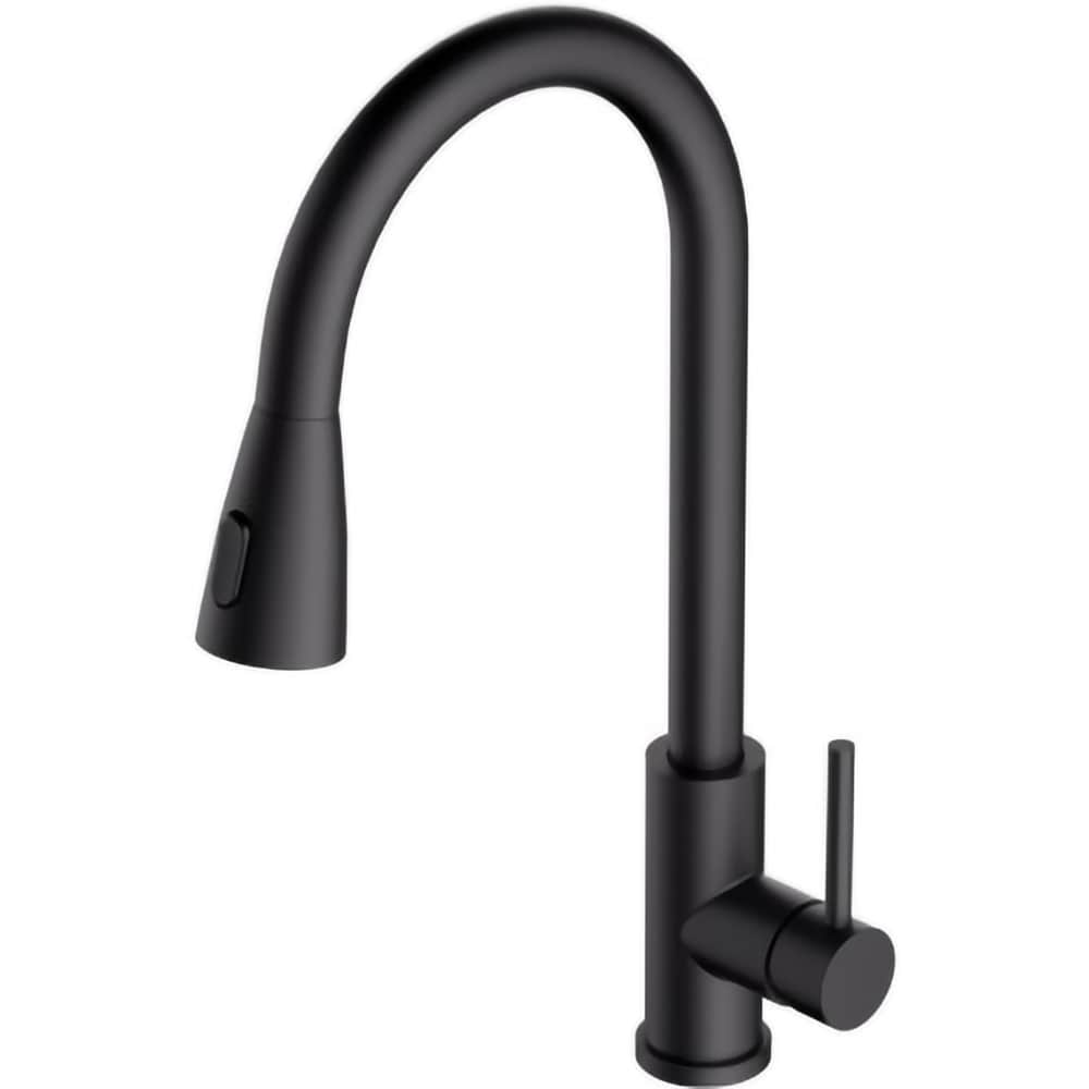 Pachet chiuveta ALVEUS Atrox 30 G91, 1 cuva, compozit granit + baterie Primrose G90, negru