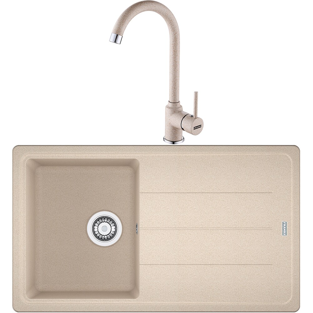 Pachet chiuveta FRANKE BFG 611-86, 1 cuva, picurator reversibil, compozit granit + baterie Pola 1.0, avena