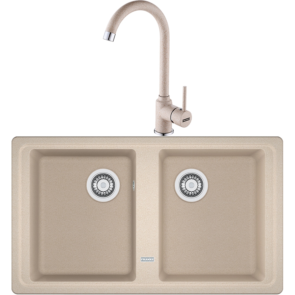 Pachet chiuveta FRANKE BFG 620-86, 1 cuva, compozit granit + baterie Pola 1.0, avena