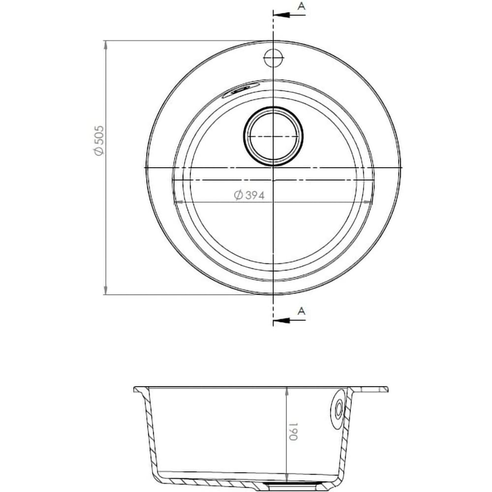 Pachet chiuveta ALVEUS Boogie 10 G91, 1 cuva, compozit granit + baterie GM230G91, negru