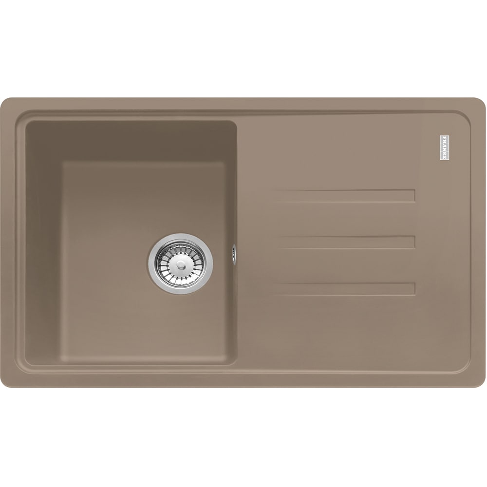 Pachet chiuveta FRANKE BSG 611-78, 1 cuva, picurator reversibil, compozit granit + baterie Novara Plus, maro