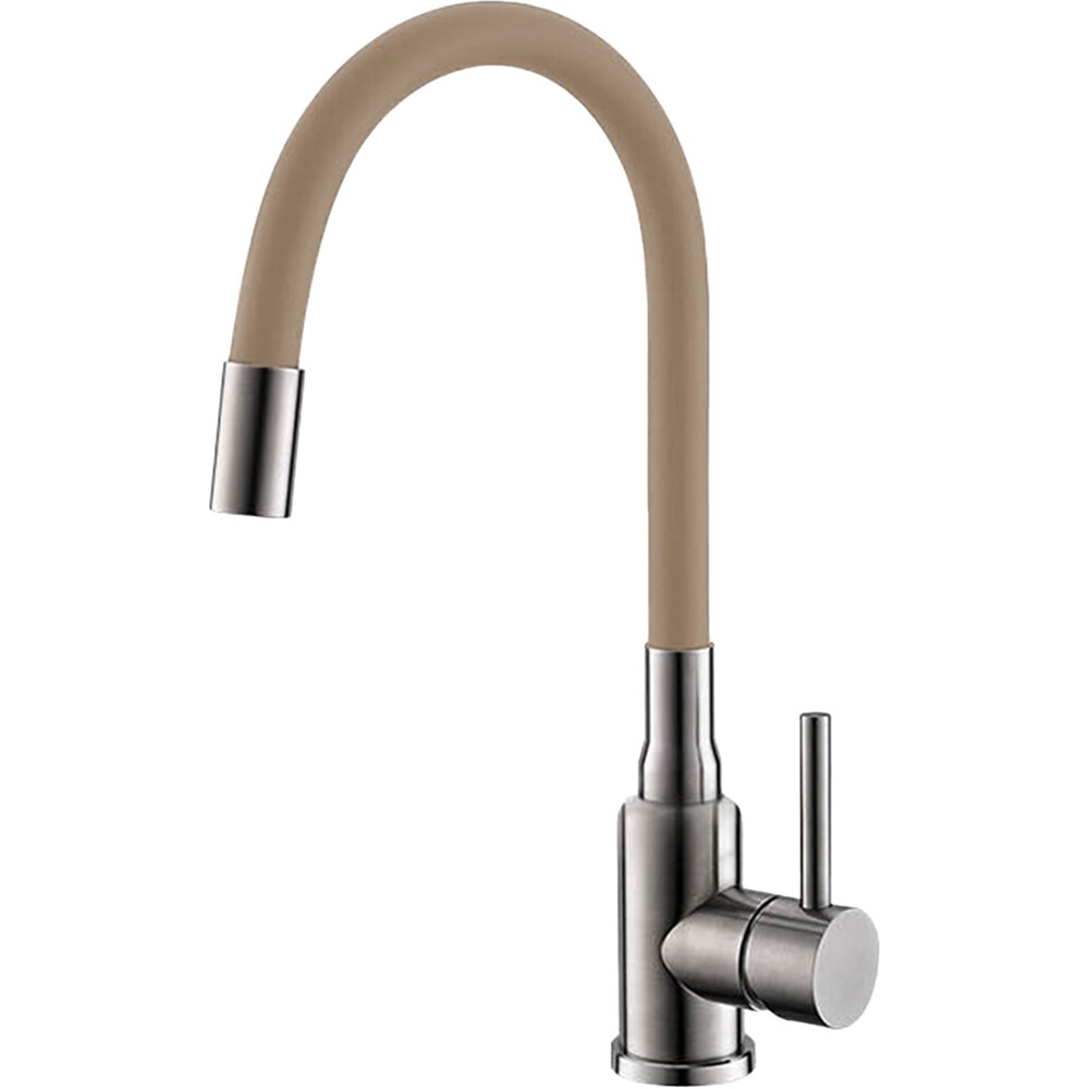 Pachet chiuveta ALVEUS Cancan 30 G55, 1 cuva, picurator reversibil, compozit granit + baterie Flexa G55, bej