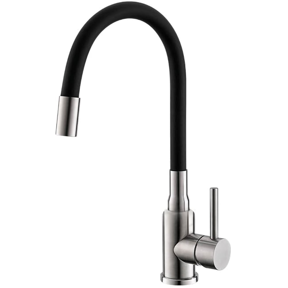 Pachet chiuveta ALVEUS Cancan 30 G91, 1 cuva, picurator reversibil, compozit granit + baterie Flexa G91, negru