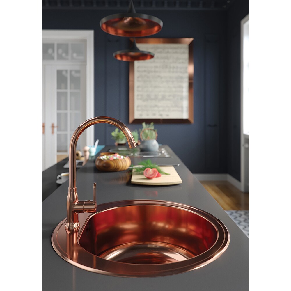 Chiuveta bucatarie ALVEUS Form 30, 1 cuva, inox, cupru