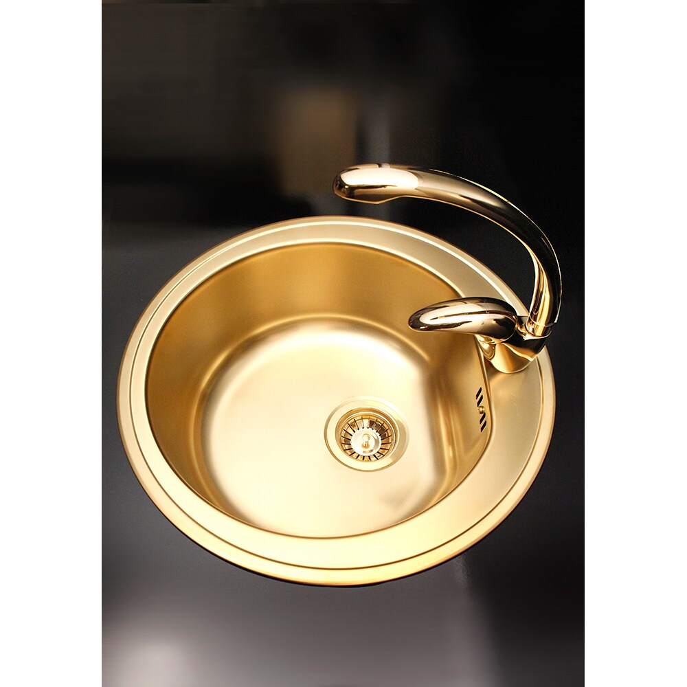 Chiuveta bucatarie ALVEUS Form 30, 1 cuva, inox, auriu