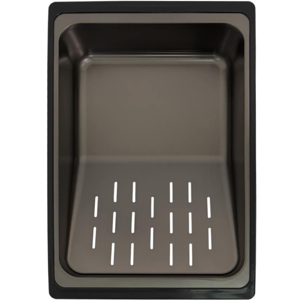 Pachet chiuveta bucatarie SANDONNA HD6850, 1 1/2 cuve, inox + baterie + accesorii, negru