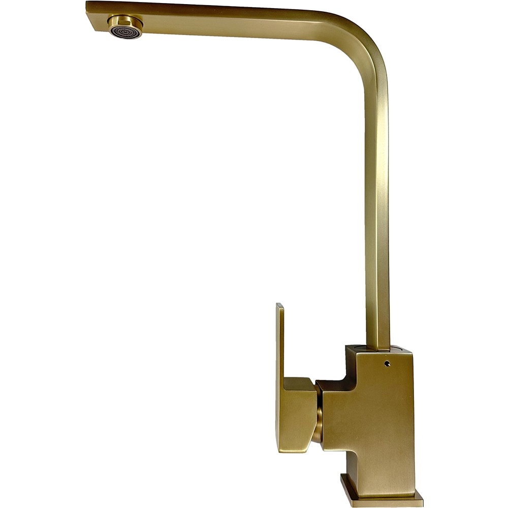 Pachet chiuveta SANDONNA HD9250, 1 1/2 cuve, inox + baterie + tocator + dozator sapun + suport tacamuri, auriu