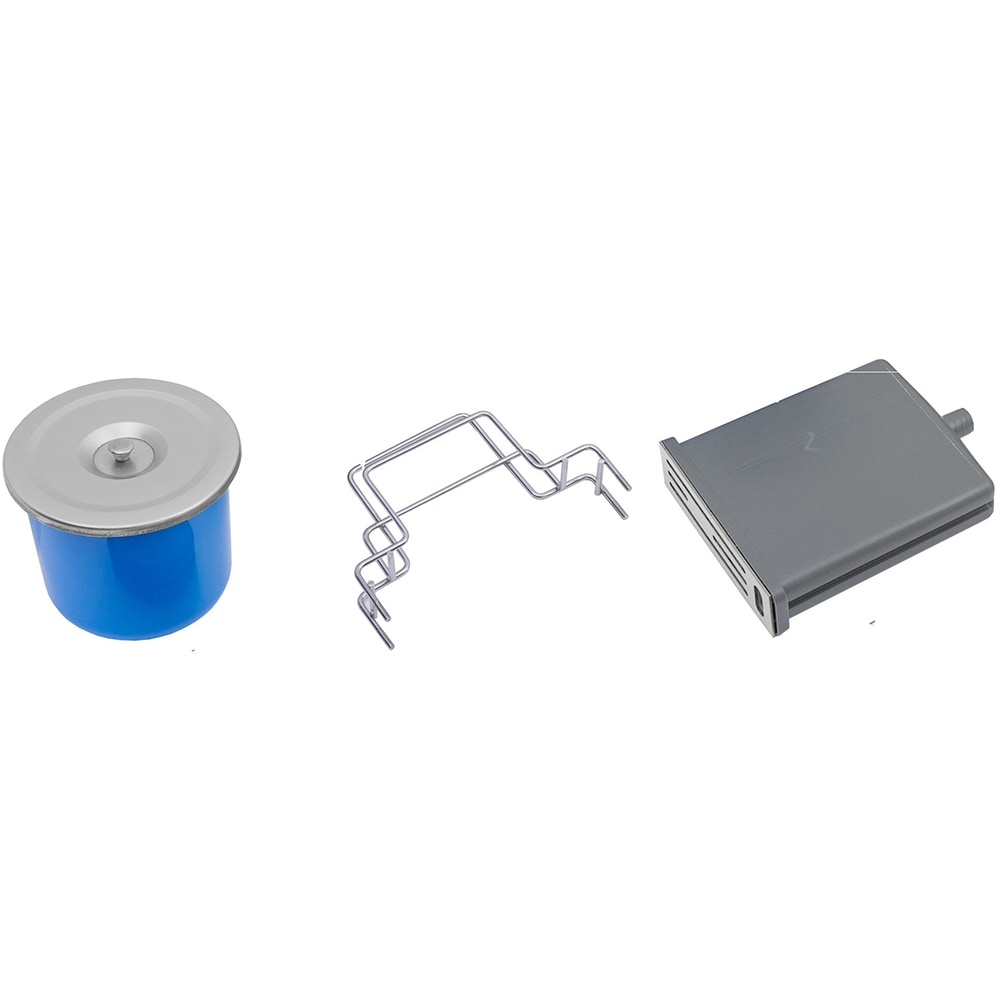 Pachet chiuveta bucatarie SANDONNA HD9250, 1 1/2 cuve, inox + tocator + dozator sapun + suport tacamuri, gri