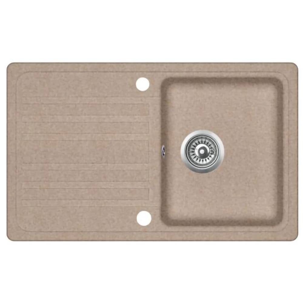 Chiuveta bucatarie EVIDO Home 45 S, 1 cuva, picurator reversibil, compozit granit, avena