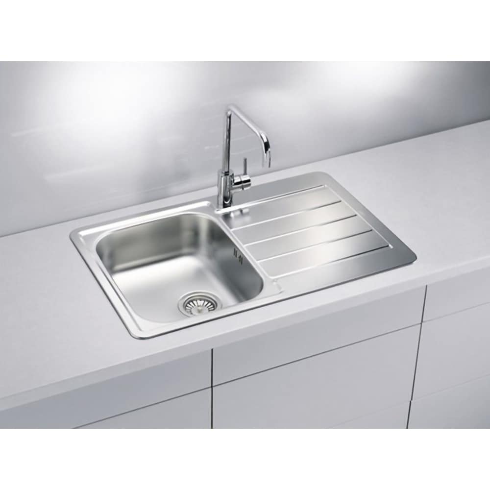 Chiuveta bucatarie ALVEUS Line 80 Leinen, cuva dreapta, inox, sifon inclus